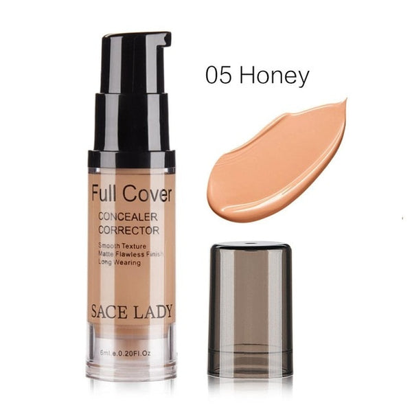 SACE LADY Face Concealer Cream Full Cover Makeup Liquid Corrector Foundation Base Make Up For Eye Dark Circles Facial Cosmetic
