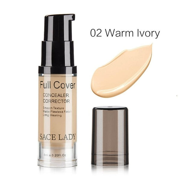 Face Concealer Cream Full Cover Makeup Liquid Corrector Foundation Base Make Up For Face