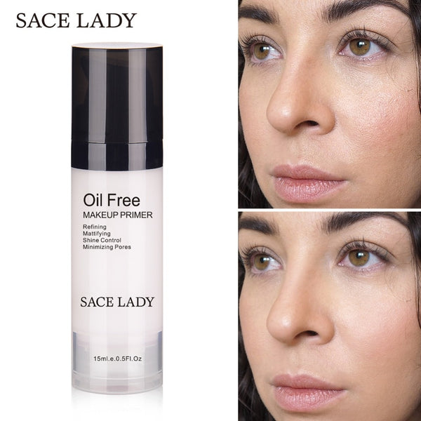 SACE LADY Face Makeup Primer Oil Free Professional Base Make Up Matte Foundation Primer15ml Brand Pores Moisturizer Cosmetic