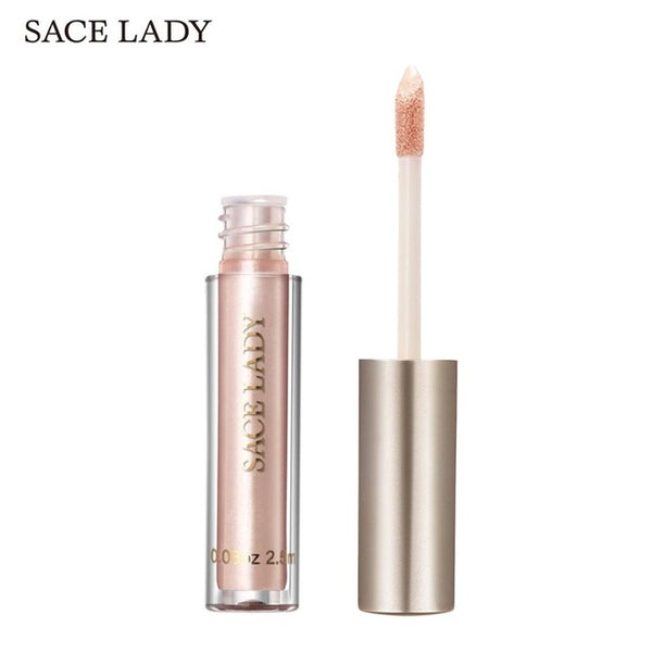 Glitter Lipstick Liquid Makeup Waterproof Metallic Lip Gloss Long Lasting Shimmer Metal Make Up Beauty Sexy Cosmetic