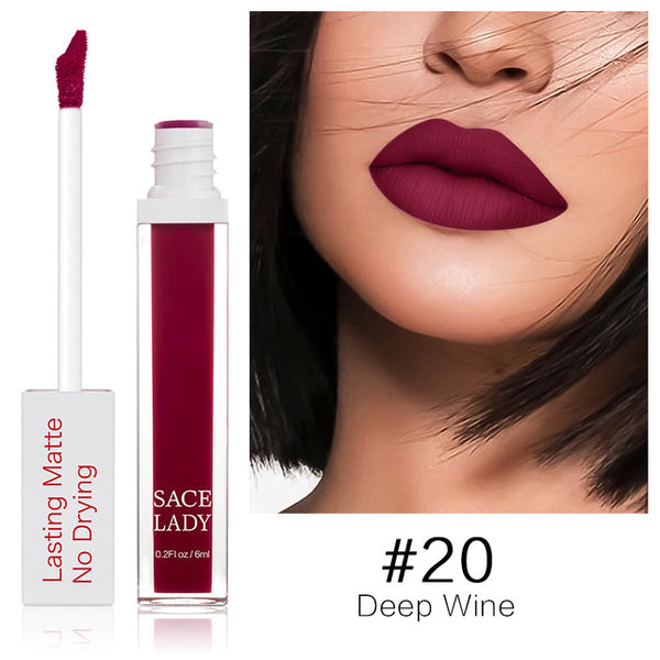 Long Lasting Lipstick Make Up Matte Liquid Lip Stick Non Drying Makeup Nude Red Pigment Waterproof 23 Colors Cosmetic