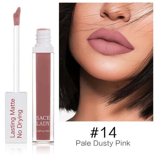 Long Lasting Lipstick Make Up Matte Liquid Lip Stick Non Drying Makeup Nude Red Pigment Waterproof 23 Colors Cosmetic