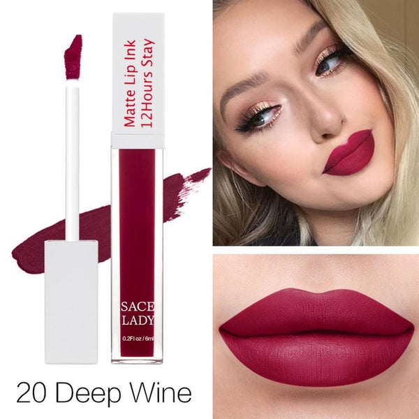 Matte Lipstick Makeup 23 Color Long Lasting Liquid Lip Stick Nude Lip Tint Make Up