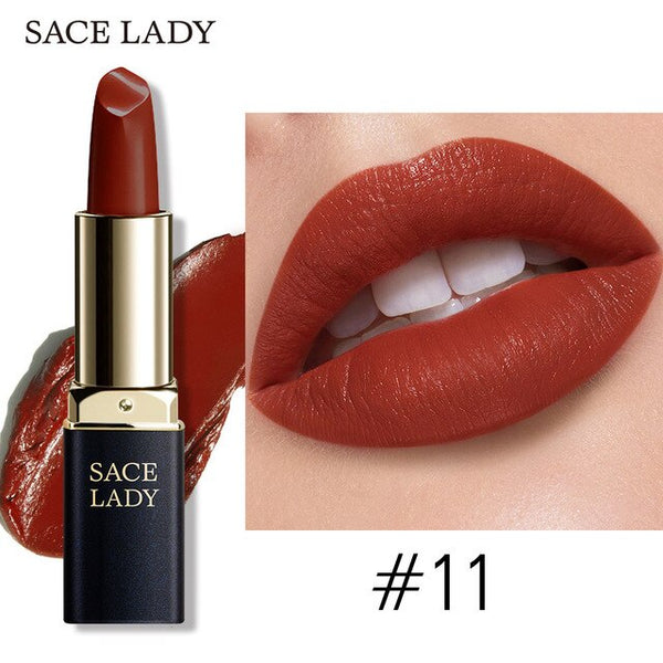 Makeup Waterproof Nude Lip Stick Make Up 18 Colors Pigmented Lipsticks Mate Beauty