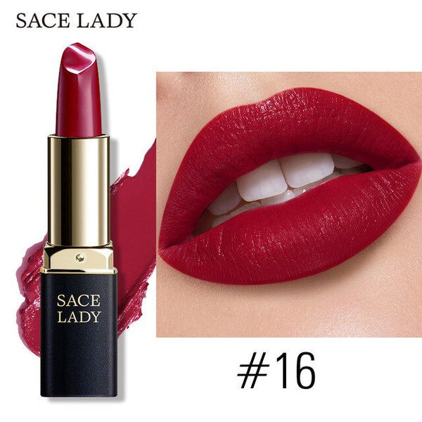 Makeup Waterproof Nude Lip Stick Make Up 18 Colors Pigmented Lipsticks Mate Beauty