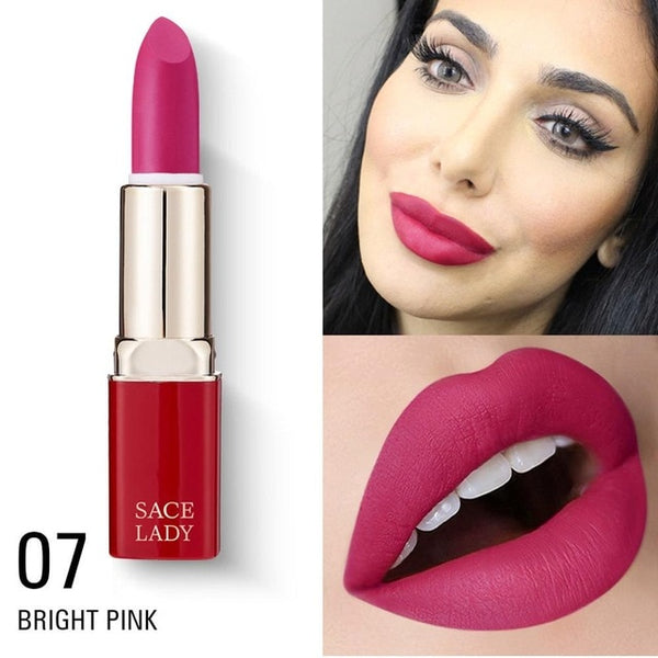 Matte Lipstick Waterproof Makeup Professional Nude Lip Stick Long Lasting Make Up