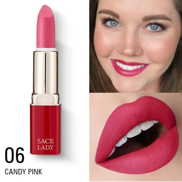 Matte Lipstick Waterproof Makeup Professional Nude Lip Stick Long Lasting Make Up Natural Red Lip Beauty Cosmetic