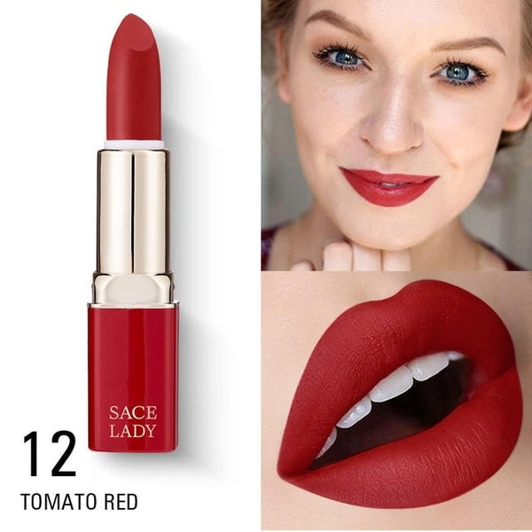 Matte Lipstick Waterproof Makeup Professional Nude Lip Stick Long Lasting Make Up