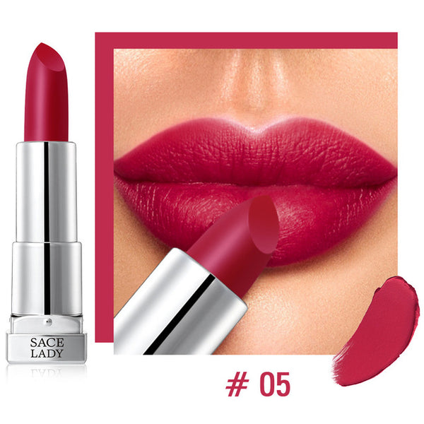 NEW Silky Matte Lipstick Makeup Waterproof 9 Colors Pigmented Lip Stick Long-lasting Lips Make Up
