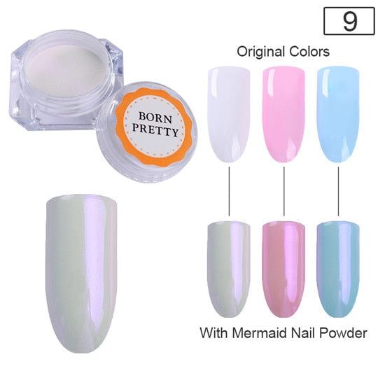Shimmer Pearl Nail Glitter Pigment Shining Shell Glimmer Powder Dust Manicure Nail Decoration