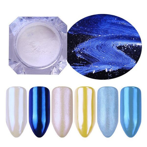 Shimmer Pearl Nail Glitter Pigment Shining Shell Glimmer Powder Dust Manicure Nail Decoration
