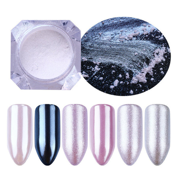 Shimmer Pearl Nail Glitter Pigment Shining Shell Glimmer Powder Dust Manicure Nail Decoration