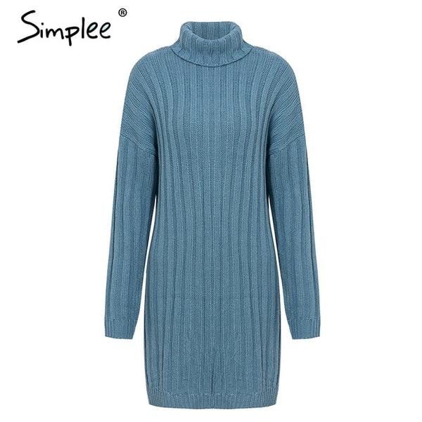 Elegant knitted dress women