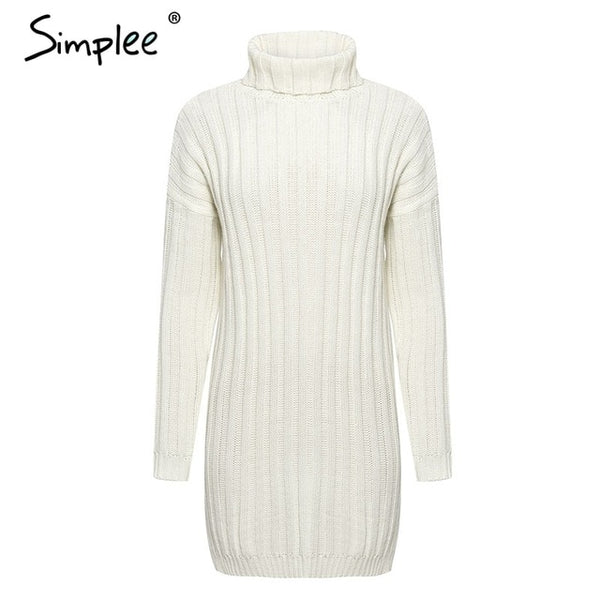 Elegant knitted dress women