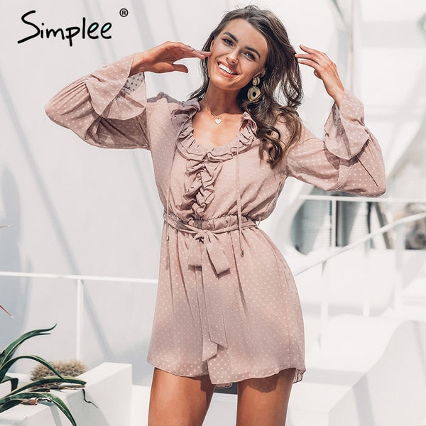 women play suit Sexy v-neck