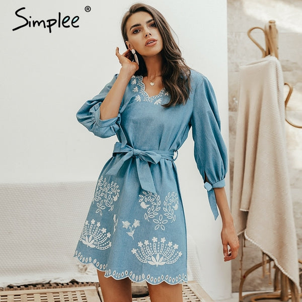 Summer v neck  dress women