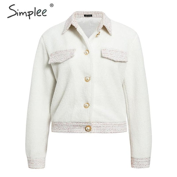 New Two-piece faux fur women tweed sets Autumn winter