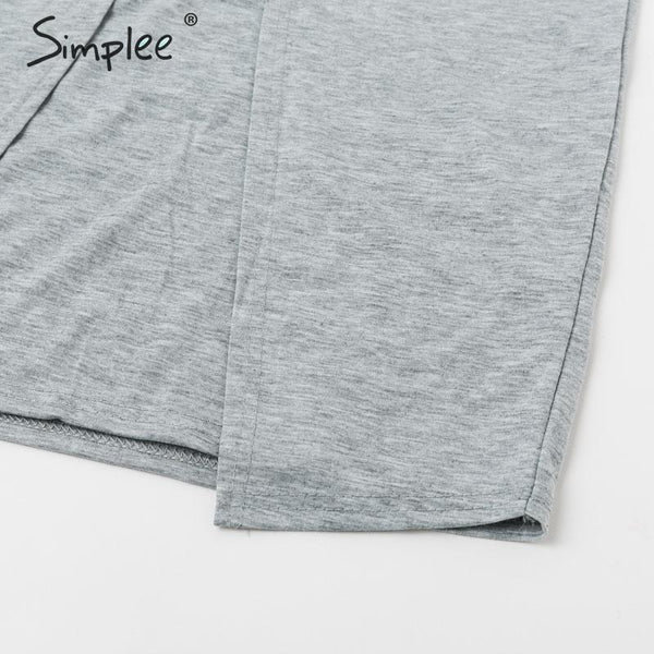 Simple Women solid strap pocket dress