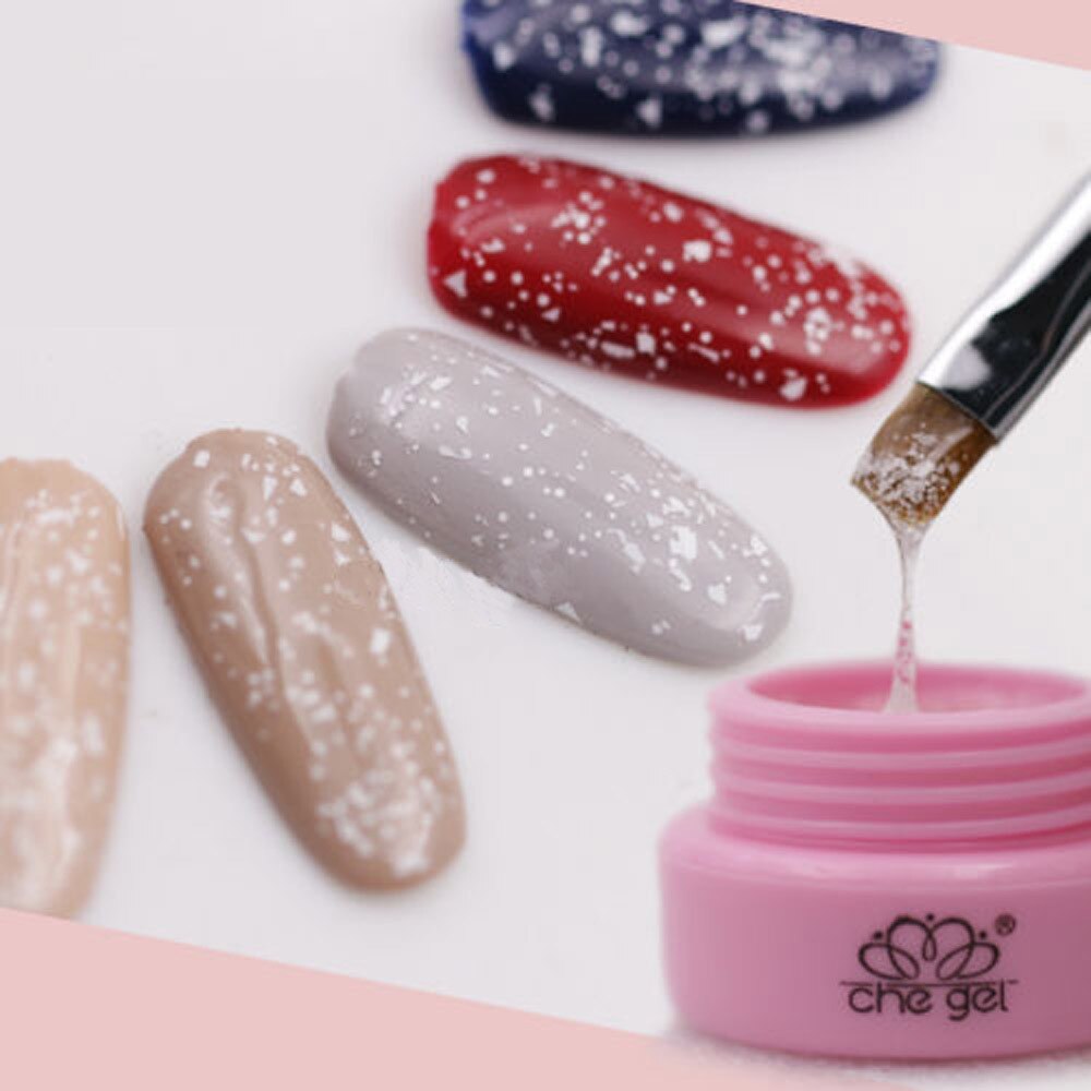 Vernis à ongles beauté 3g paillettes de noël flocon de neige clair CHE Gel Che Gel UV LED imbiber le maquillage de vernis à ongles