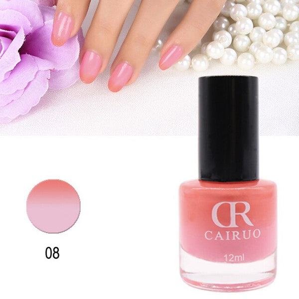 Vernis à ongles brillant parfait 12 ml vernis à ongles beauté séchage rapide couleur température changée vernis à ongles 26 couleur merveilleuse