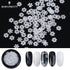 White Snowflake Nail Sequins Merry Christmas Metal Flakies Manicure Nail Art 3D Decorations
