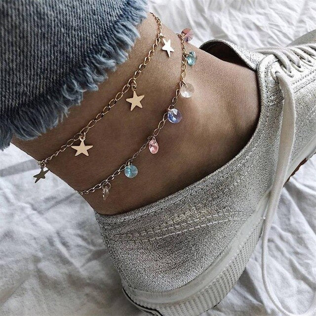 Women Fashion Anklet Charm Beach Party Jewelry Accessories Lover Gift