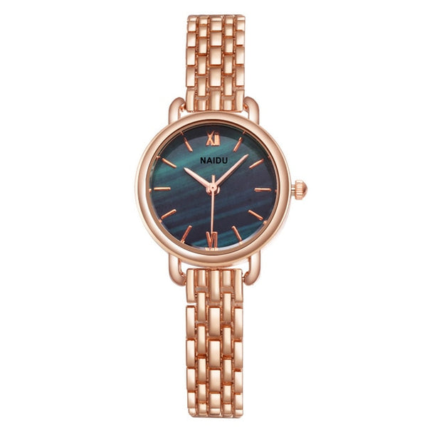 Women Watches New  Rose gold Silver Ladies Bracelet Watch