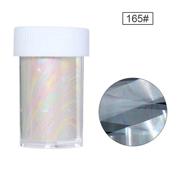 holographic Starry Stickers Nail Foil 4*100cm Holo Glitter Transfer Sticker 8 Patterns Manicure Nail Art Decoration