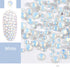 1 Bag Opal Jelly Pink White Nail Rhinestones Mix Size Flat Back 3D Nail Art Decorations Crystals DIY Nail Tips Accessories
