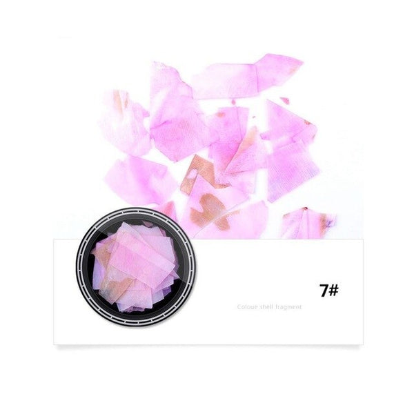1 boîte belle Texture coquille de mer naturelle 3D charme Nail Art décoration tranche bricolage Salon de beauté ongles décorations outils #280821