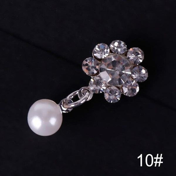 1 pièces 3D Nail Art décorations arc Design 28 Style paillettes strass alliage accessoires goujons pour ongles #277845