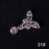 1 pièces 3D Nail Art décorations arc Design 28 Style paillettes strass alliage accessoires goujons pour ongles #277845