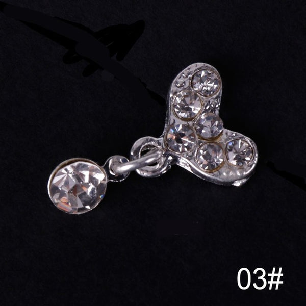1 pièces 3D Nail Art décorations arc Design 28 Style paillettes strass alliage accessoires goujons pour ongles #277845