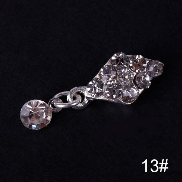 1 pièces 3D Nail Art décorations arc Design 28 Style paillettes strass alliage accessoires goujons pour ongles #277845