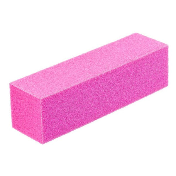 1 pièces rose forme ongles tampons fichier pour UV Gel blanc ongles fichier tampon bloc vernis manucure pédicure ponçage outil d'art des ongles