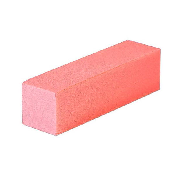 1 pièces rose forme ongles tampons fichier pour UV Gel blanc ongles fichier tampon bloc vernis manucure pédicure ponçage outil d'art des ongles