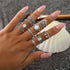 11 Pcs/set Ring Set Women Party Charm Jewelry Accessories
