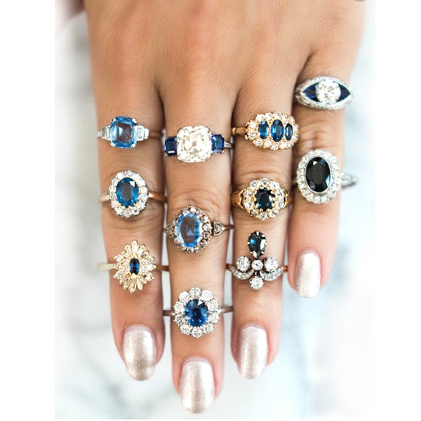 11 Pcs/set Ring Set Charm Party Wedding Jewelry