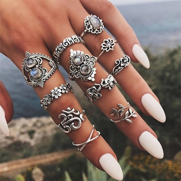 11 pcs/set Ring set women Wedding Party Jewelry Accessories