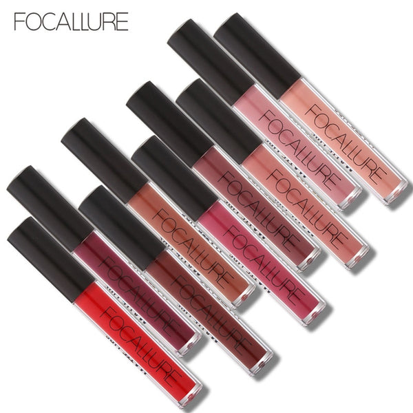 12 Colors Lick-stick Hot Waterproof smooth matte Elegant Lip Gloss Rouge Liquid Lipstick Long Lasting