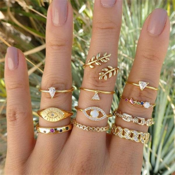 12 Pcs/set Ring Party Wedding Jewelry Gift