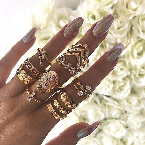 12 Pcs/set Ring Party Wedding Jewelry Gift