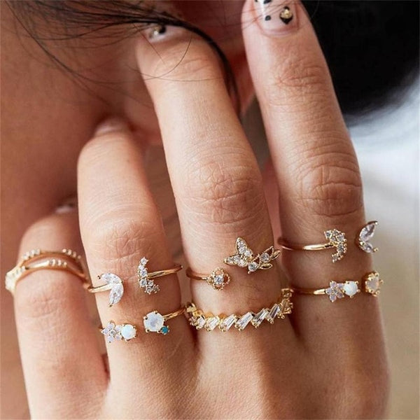 12 Pcs/set Ring Party Wedding Jewelry Gift