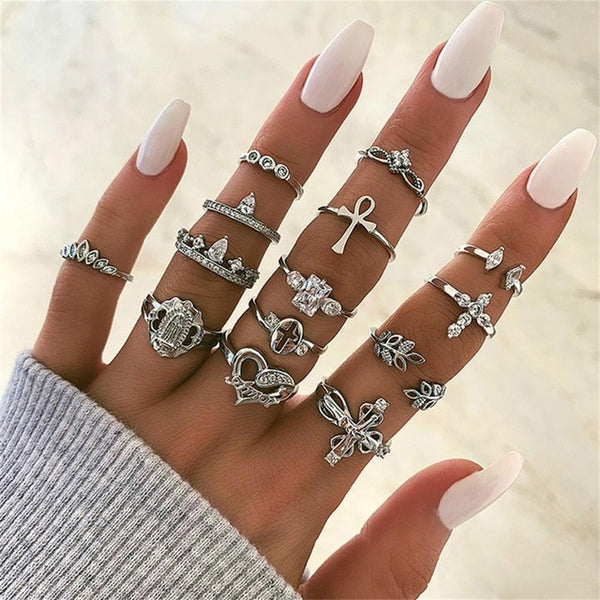 12 Pcs/set Ring Party Wedding Jewelry Gift
