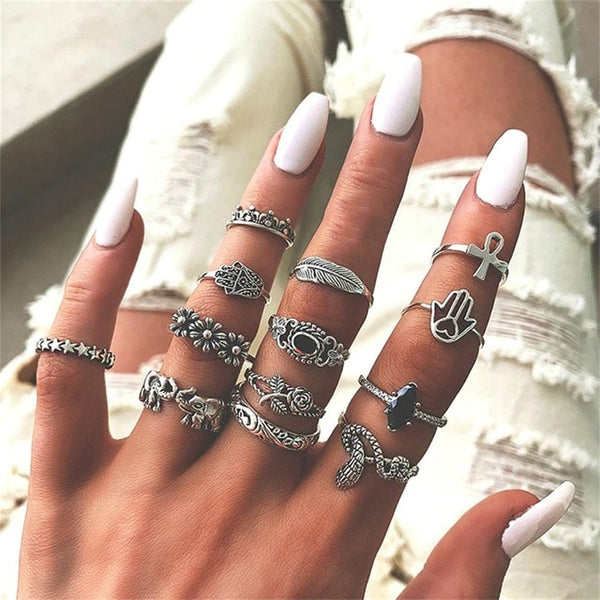 12 Pcs/set Ring Party Wedding Jewelry Gift