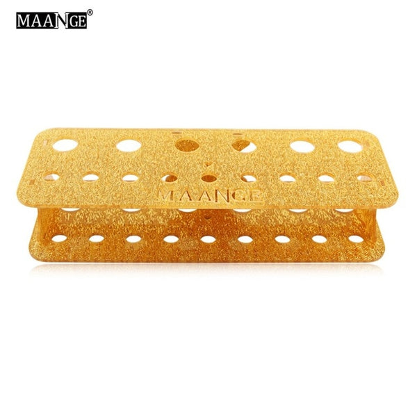 15 Holes Acrylic Makeup Brush Holder Organizer Drying Rack Shelf Display Dryer Stand Storag Case Cosmetic Tool