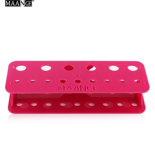 15 Holes Acrylic Makeup Brush Holder Organizer Drying Rack Shelf Display Dryer Stand Storag Case Cosmetic Tool