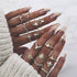 16 Pcs/set Women Ring Set Charm Wedding Jewelry Engagement Accessories
