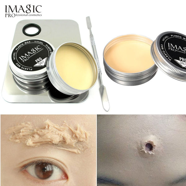 1x Halloween Modeling Fake Wound Scar Eyebrow Blocker Wax Special Effect Makeup + 1 x palette