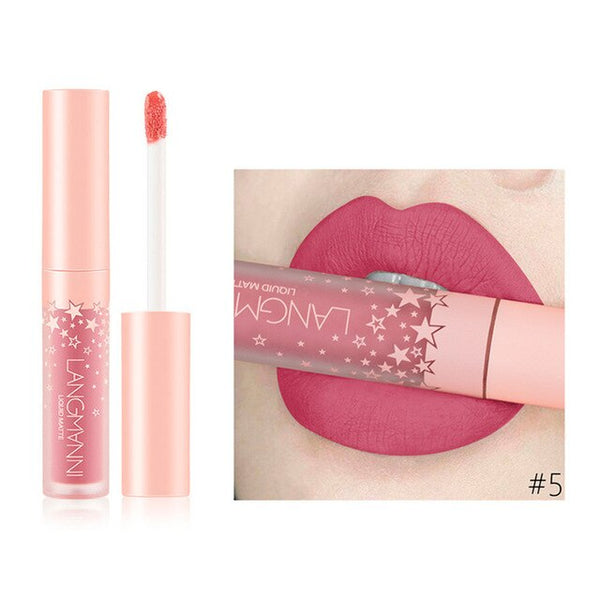 2019 Women's Fashion Lipstick Cosmetics Women Sexy Waterproof Lips Matte Lasting Lip Gloss